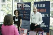 Jerilyn Dressler and Bill Schwab of Your Part-Time Controller speak with a participant