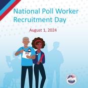 Graphic for National Poll Worker Recruitment Day.