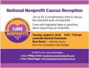 National Nonprofit Caucus Reception Invite