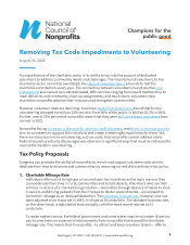 Image of the first page of the volunteering tax code paper.